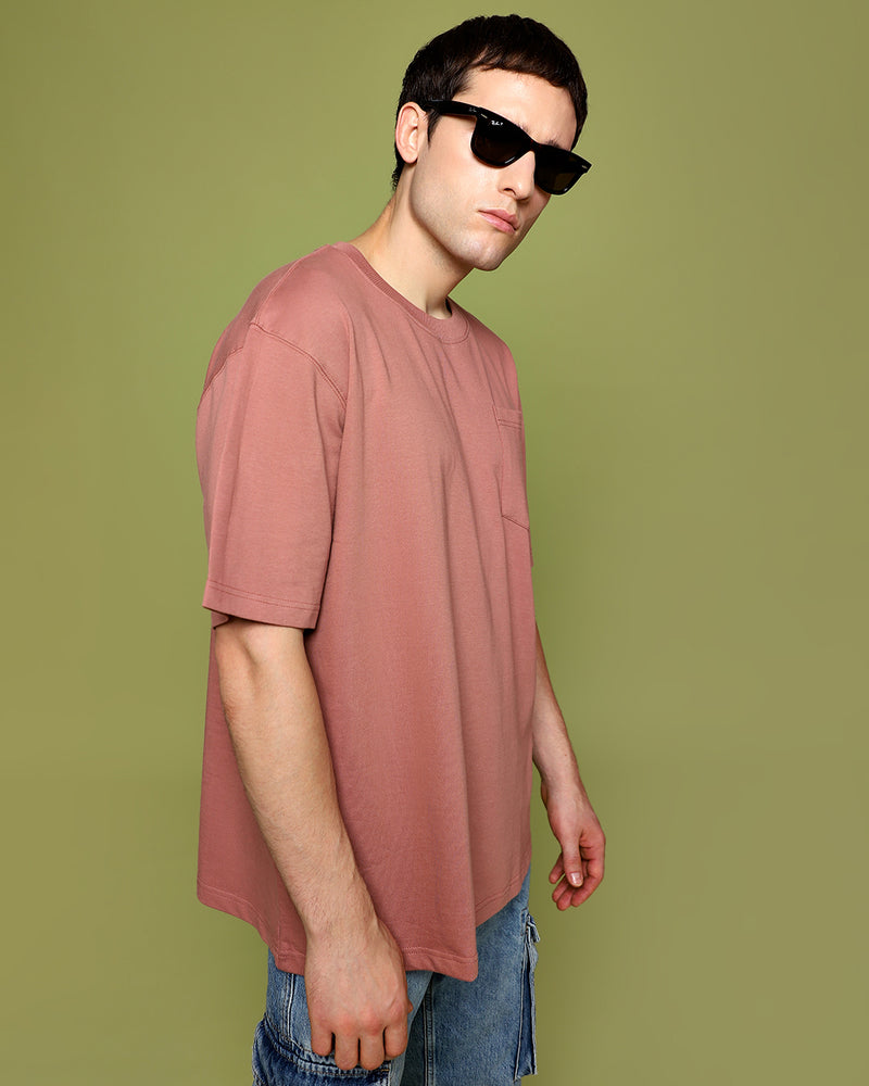 PINK OVERSIZED HEAVYWEIGHT T-SHIRT