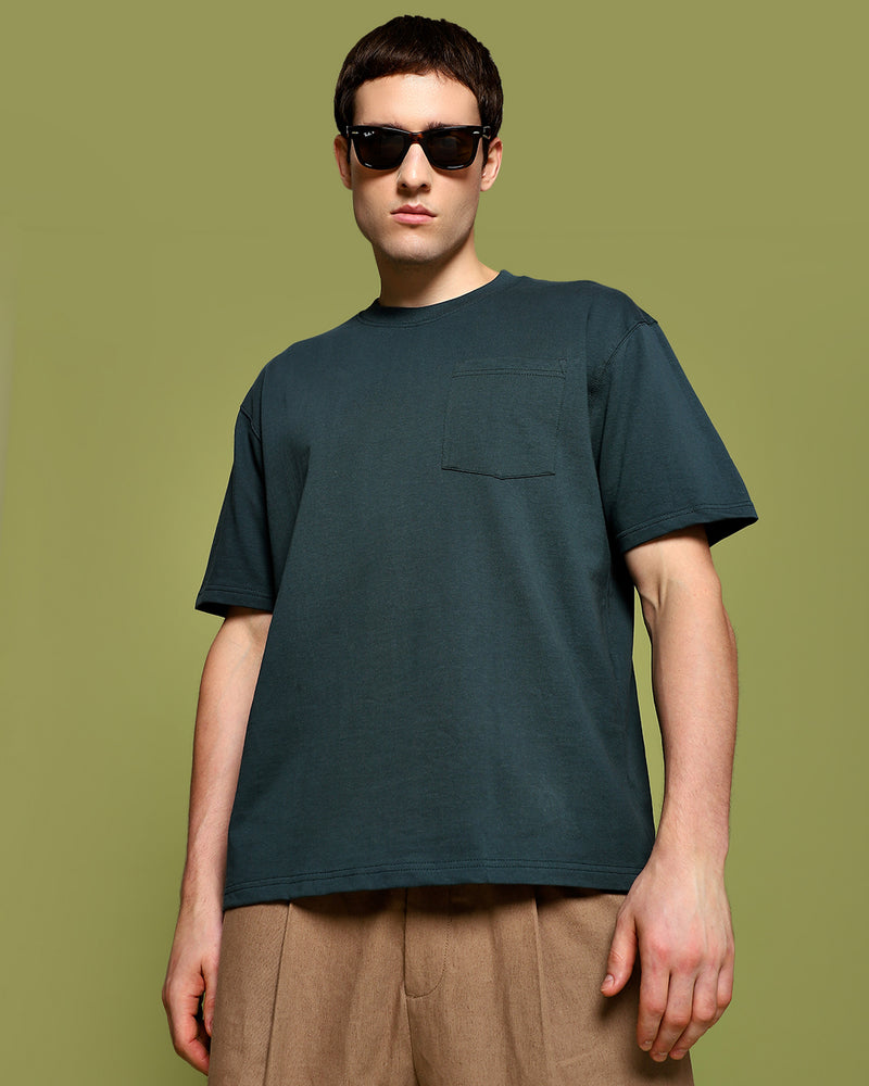 GREEN OVERSIZED HEAVYWEIGHT T-SHIRT