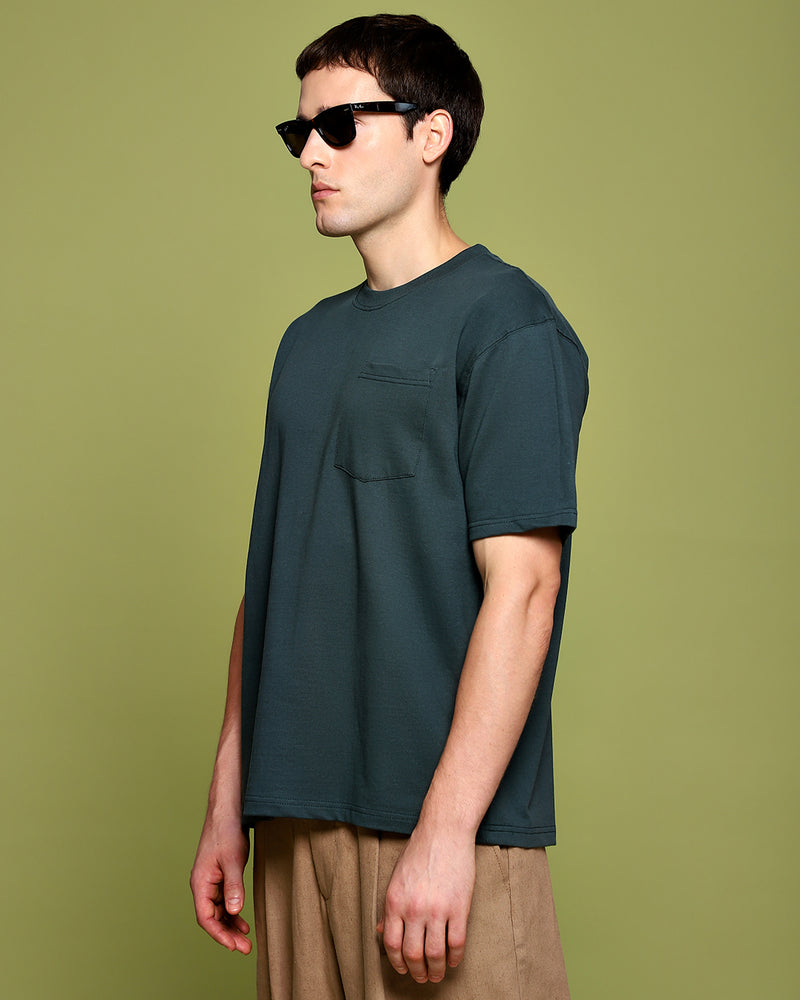 GREEN OVERSIZED HEAVYWEIGHT T-SHIRT