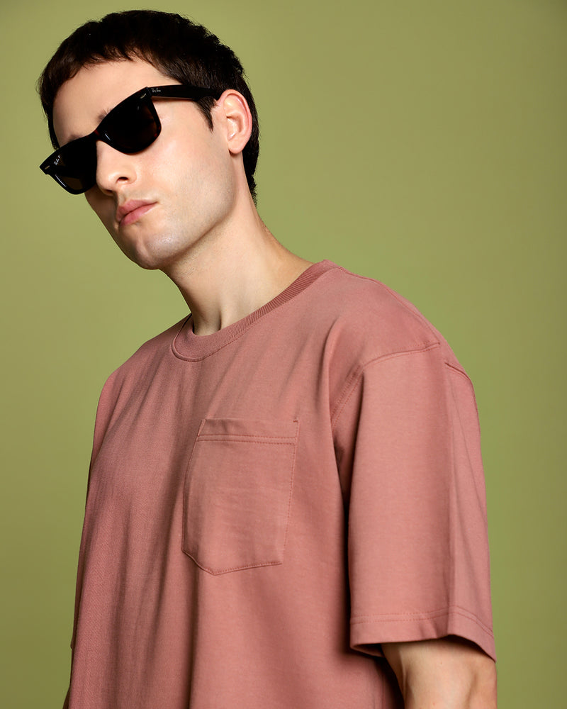 PINK OVERSIZED HEAVYWEIGHT T-SHIRT