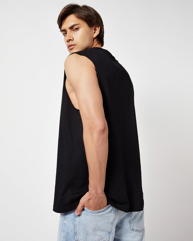 NOIR BLACK OVERSIZED VEST