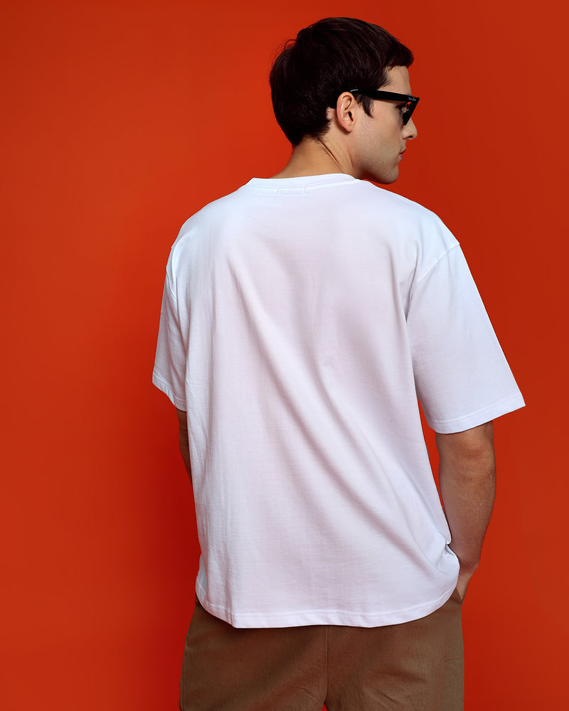 WHITE OVERSIZED HEAVYWEIGHT T-SHIRT