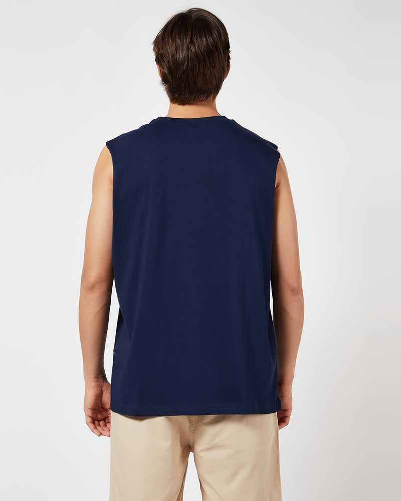 SPACE BLUE OVERSIZED VEST