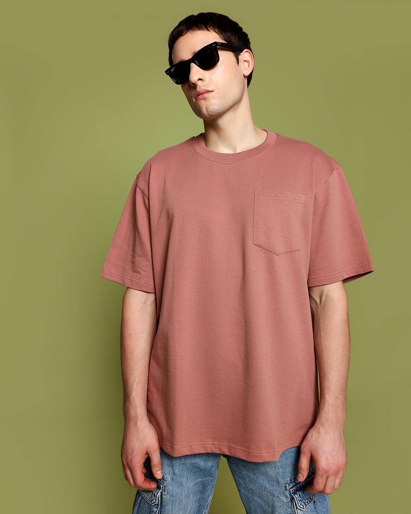 PINK OVERSIZED HEAVYWEIGHT T-SHIRT