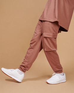 EARTHY BROWN CARGO JOGGERS