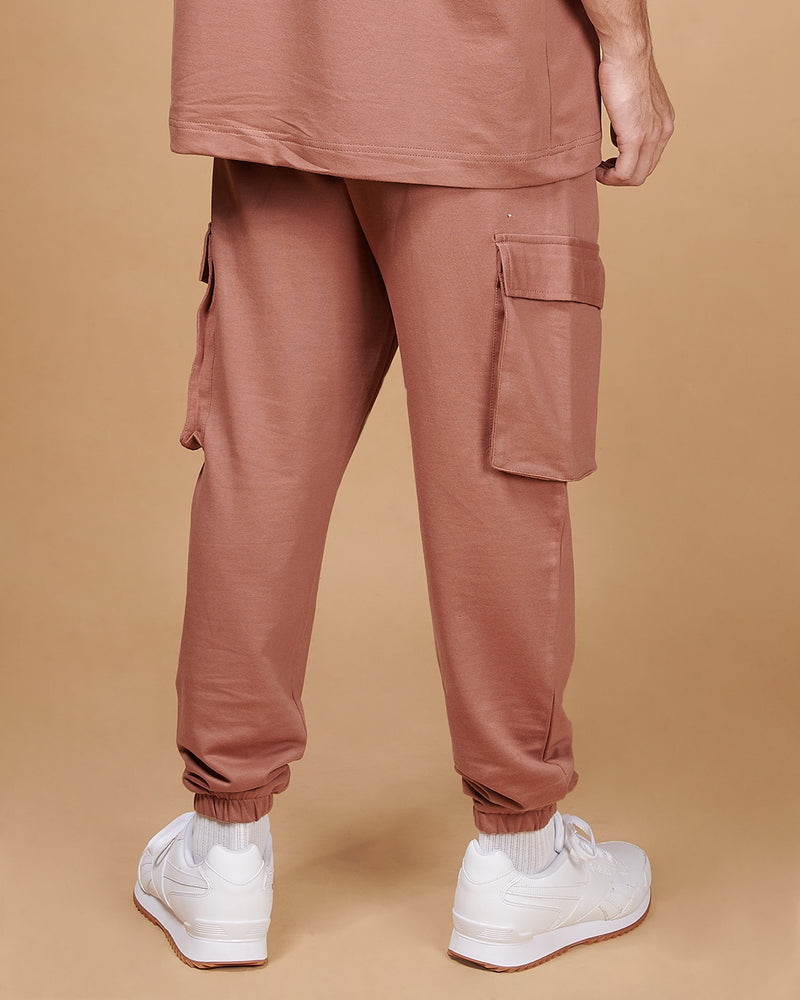 EARTHY BROWN CARGO JOGGERS