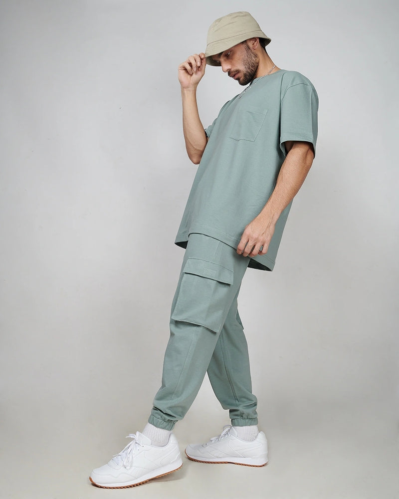 JADE GREEN CARGO JOGGERS