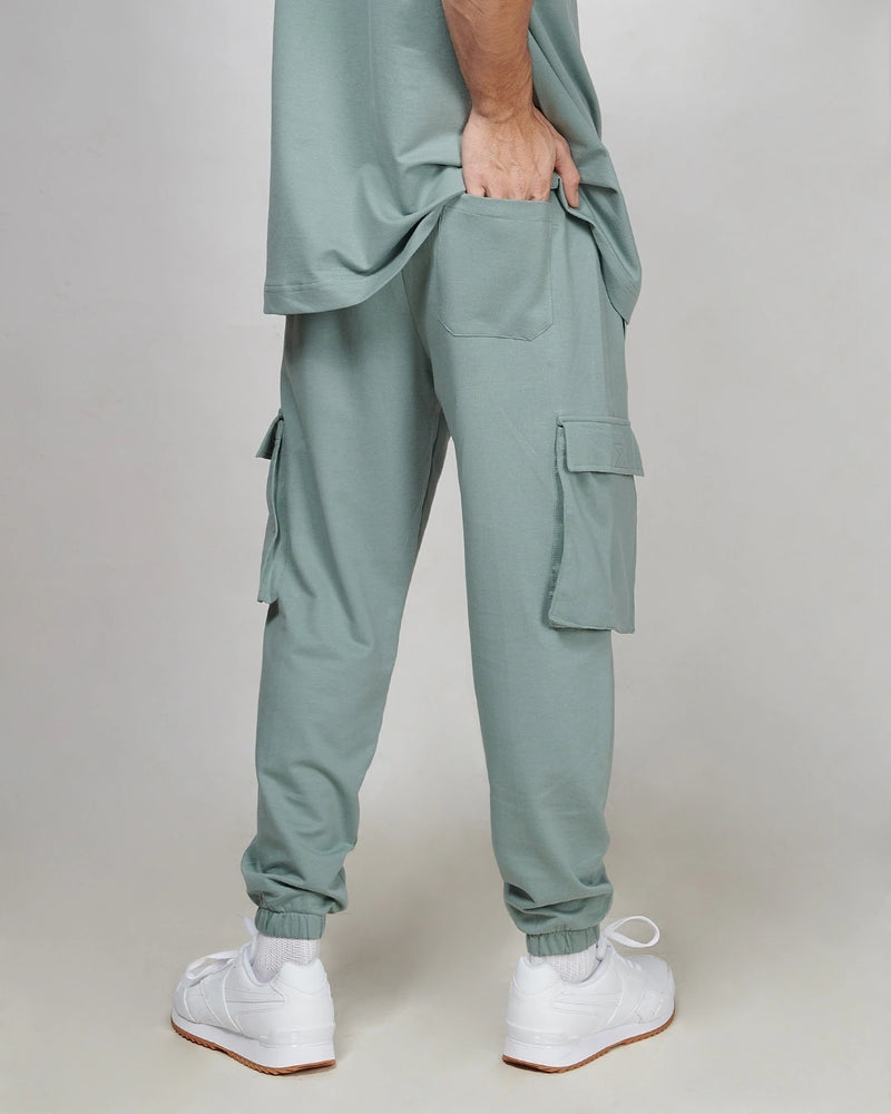 JADE GREEN CARGO JOGGERS