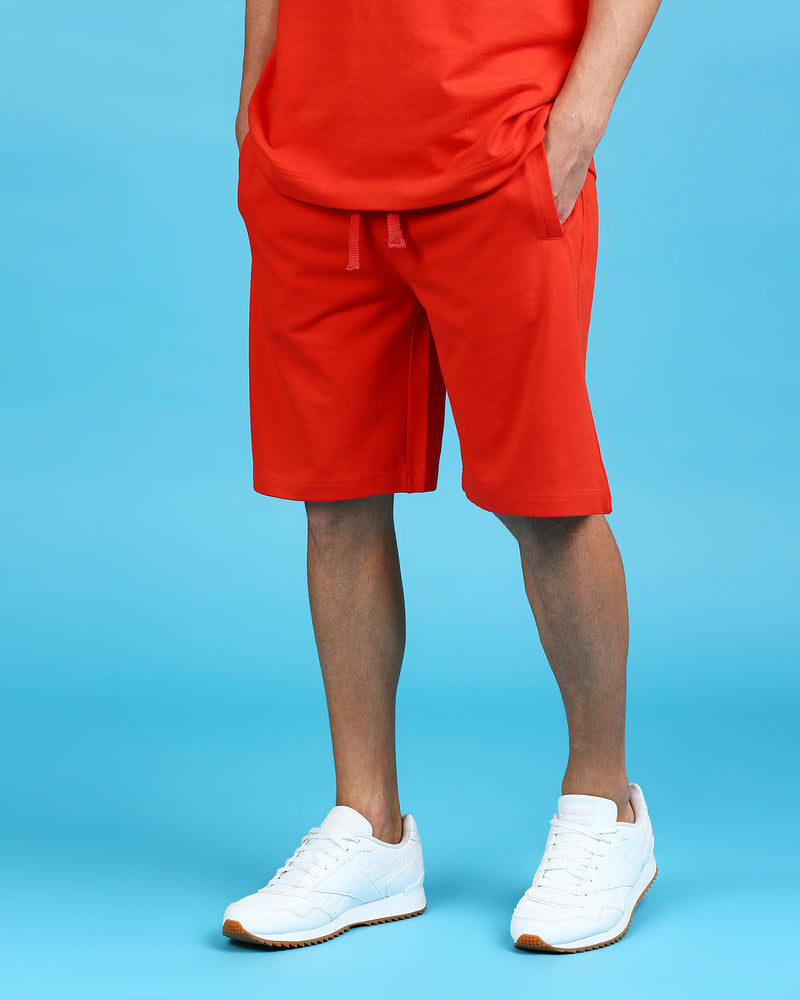 Stubborn Orange Jogger Shorts