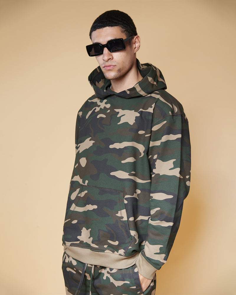 Sienna Camo Oversized Hoodie