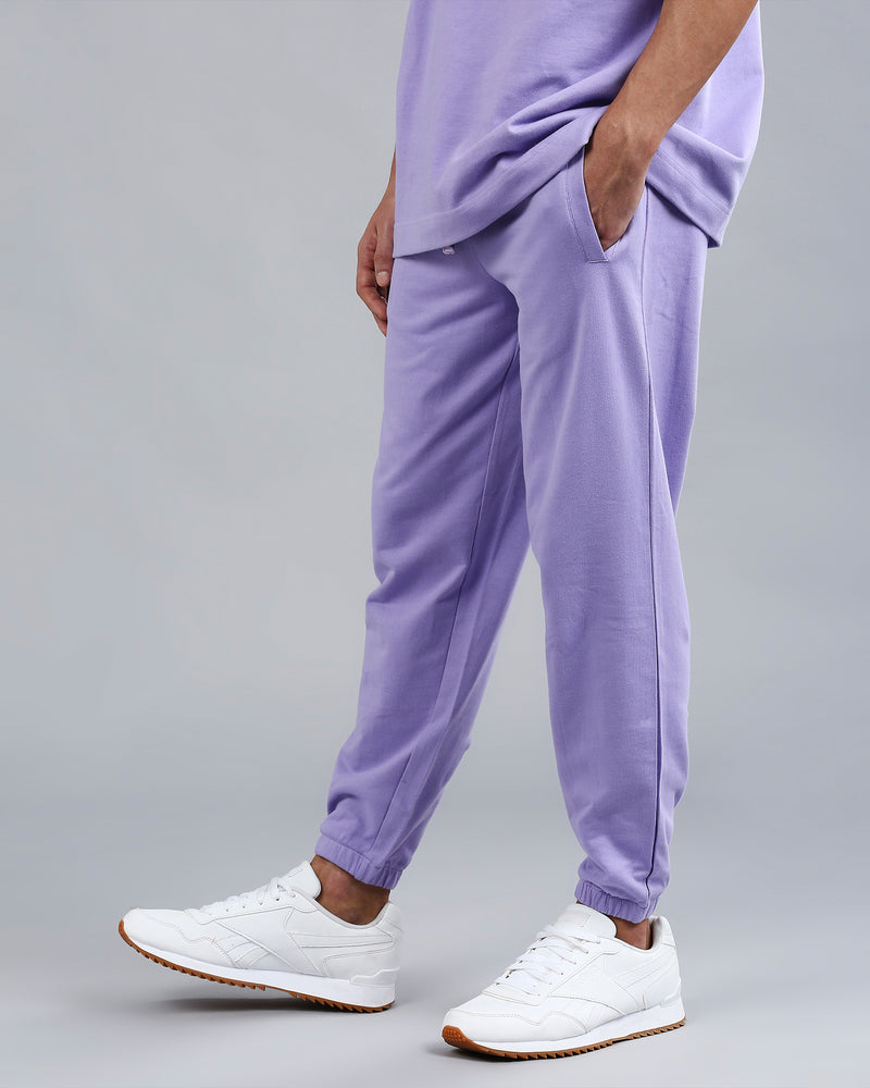 Purple and hot sale white joggers