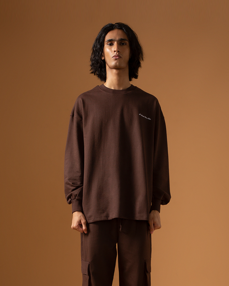 COCOA OVERSIZED LONG SLEEVE T-SHIRT