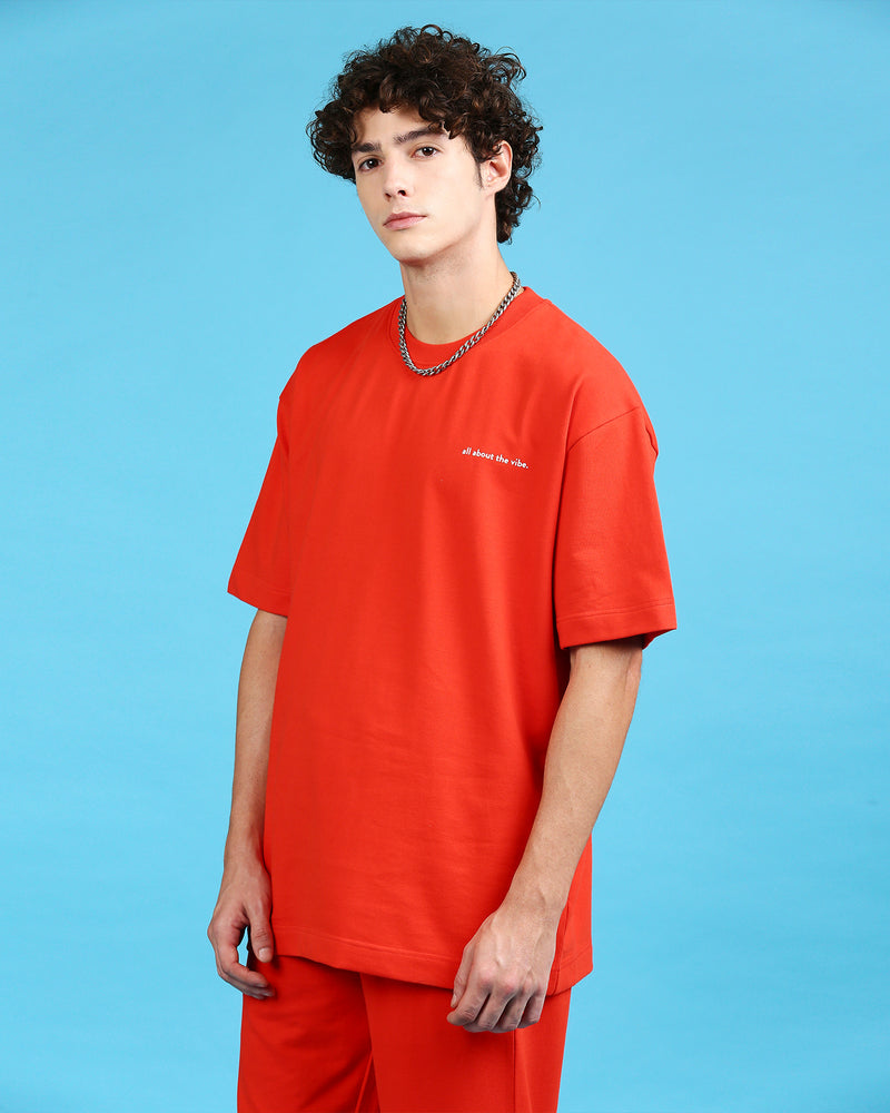 Stubborn Orange Oversized Heavyweight T-shirt