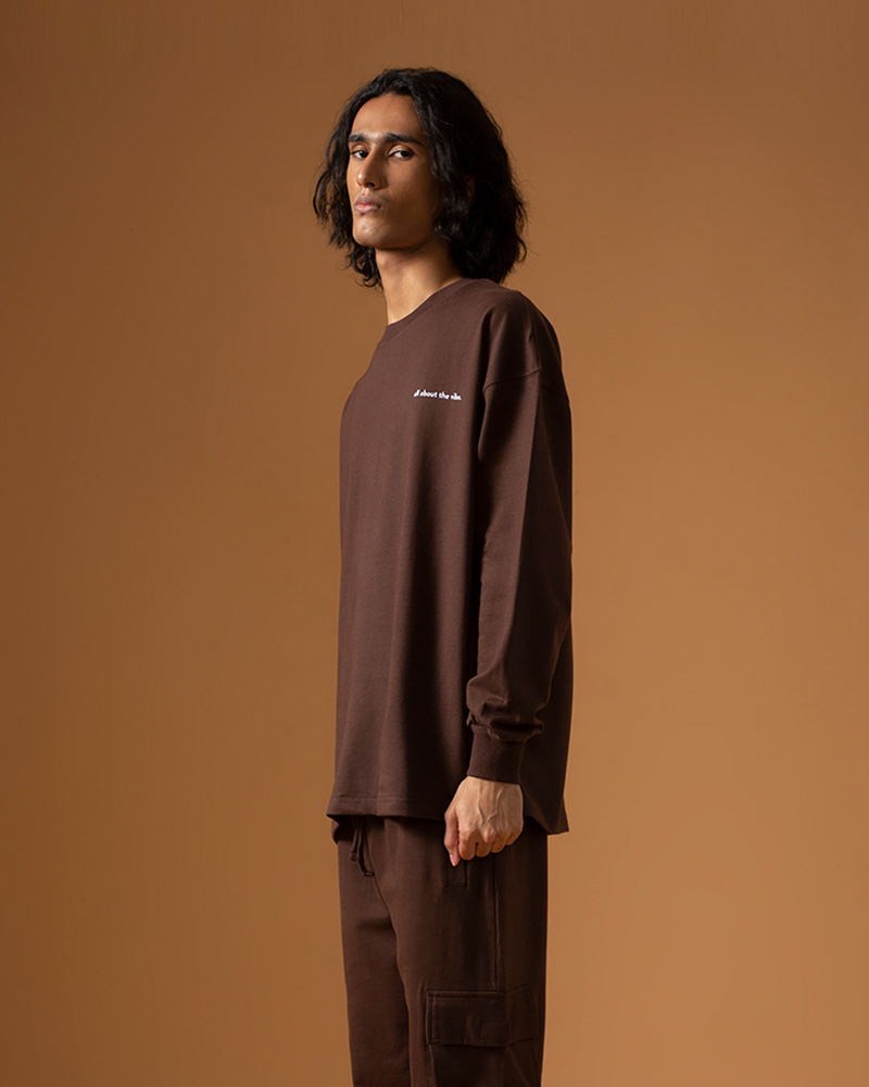 COCOA OVERSIZED LONG SLEEVE T-SHIRT