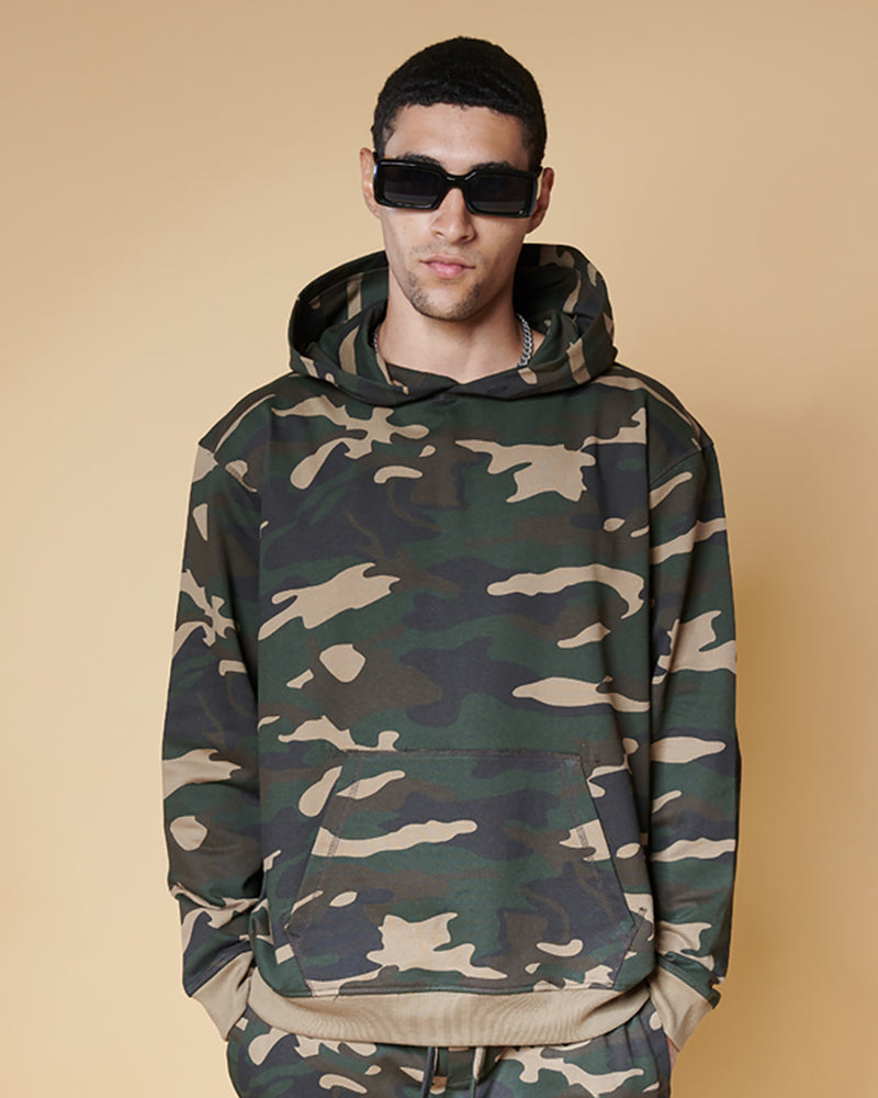 Sienna Camo Oversized Hoodie