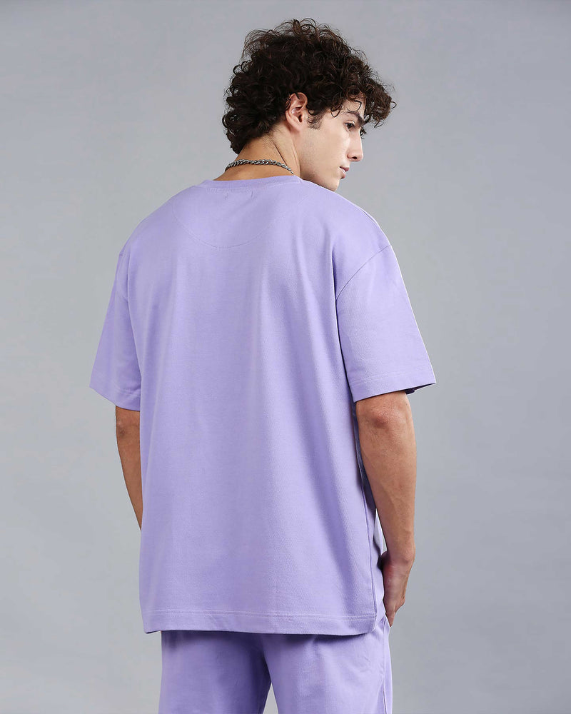 PURPLE OVERSIZED HEAVYWEIGHT T-SHIRT