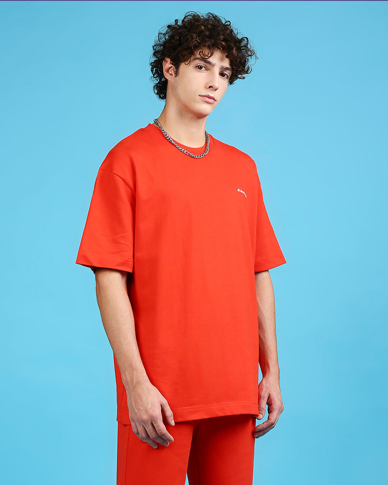 Stubborn Orange Oversized Heavyweight T-shirt