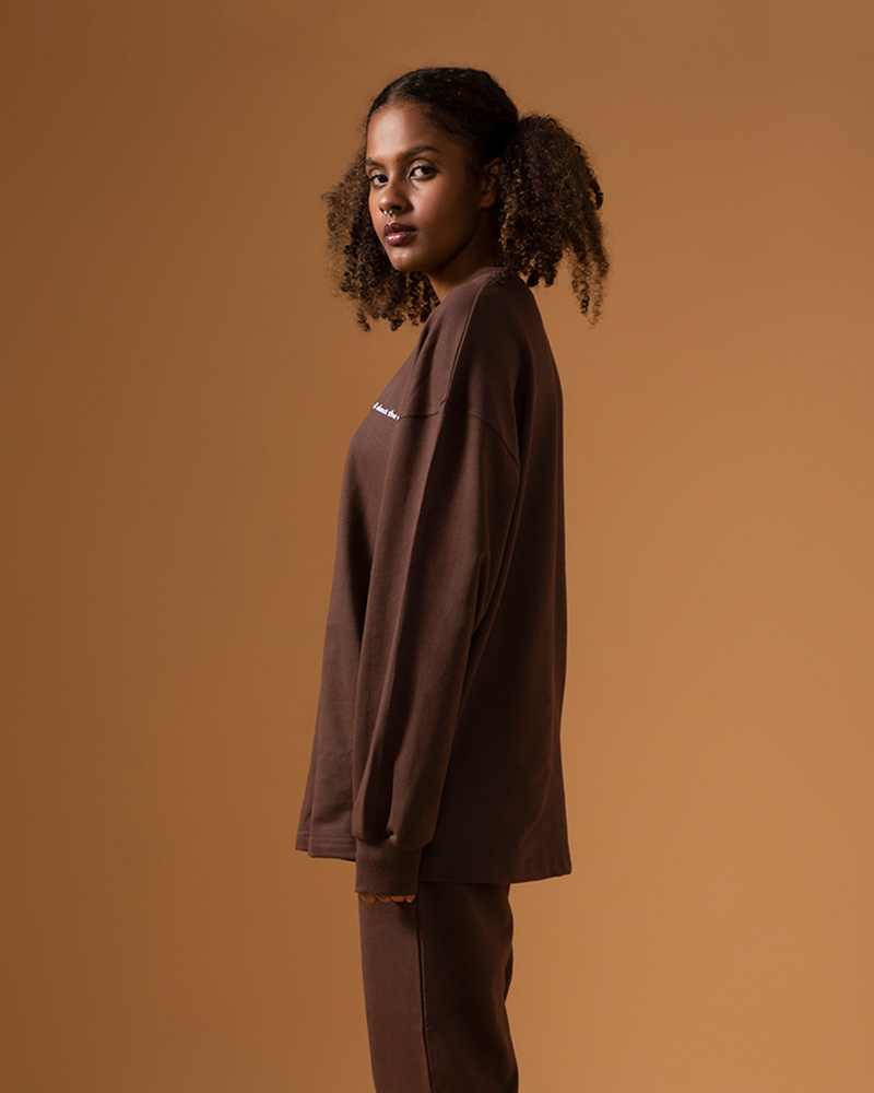 COCOA OVERSIZED LONG SLEEVE    T-SHIRT