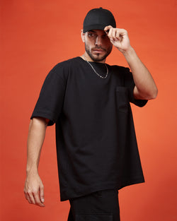 BLACK OVERSIZED HEAVYWEIGHT T-SHIRT