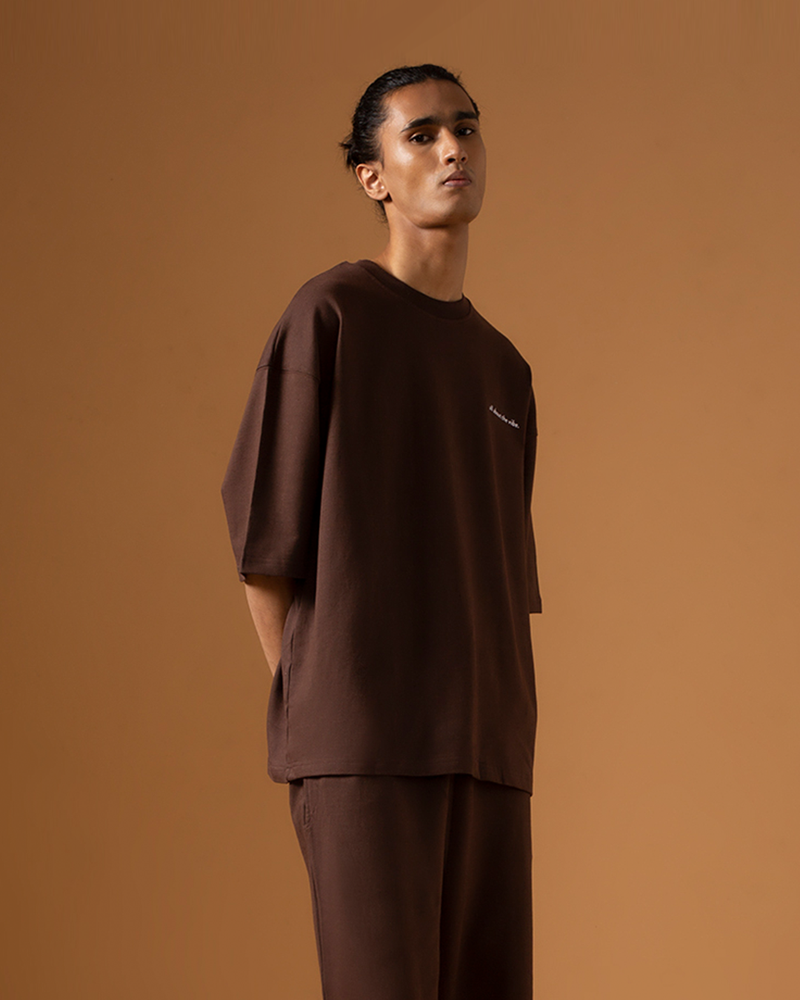 COCOA OVERSIZED HALF SLEEVE T-SHIRT