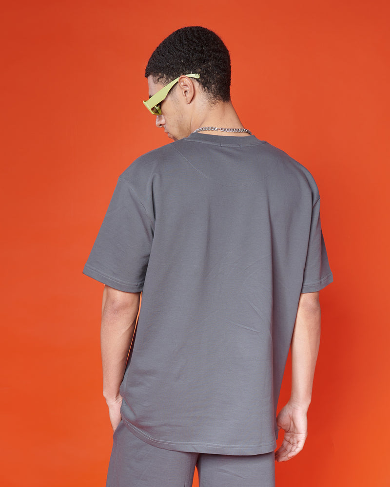 GREY OVERSIZED HEAVYWEIGHT T-SHIRT