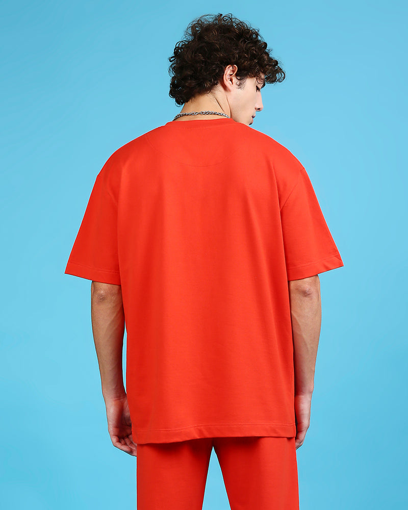 Stubborn Orange Oversized Heavyweight T-shirt