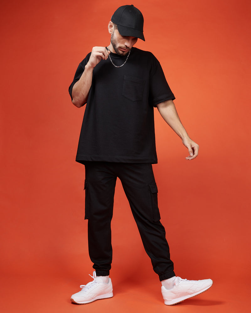 BLACK OVERSIZED HEAVYWEIGHT T-SHIRT