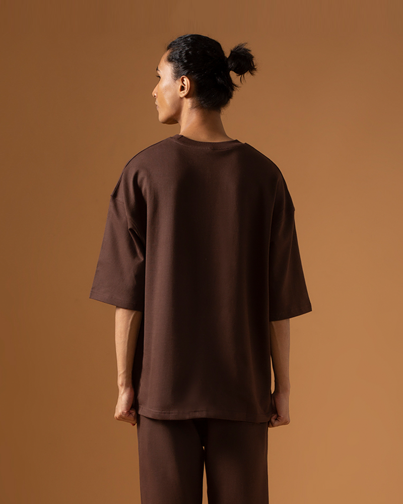 COCOA OVERSIZED HALF SLEEVE T-SHIRT