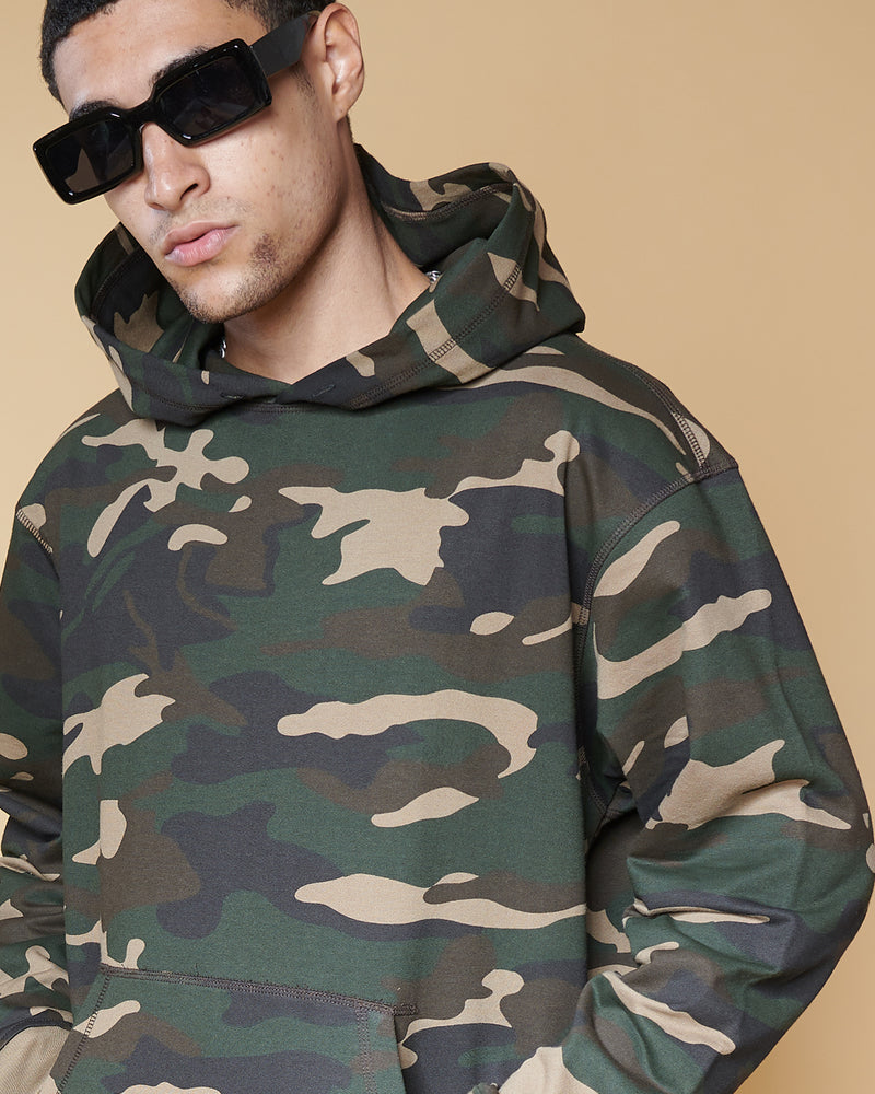 Sienna Camo Oversized Hoodie