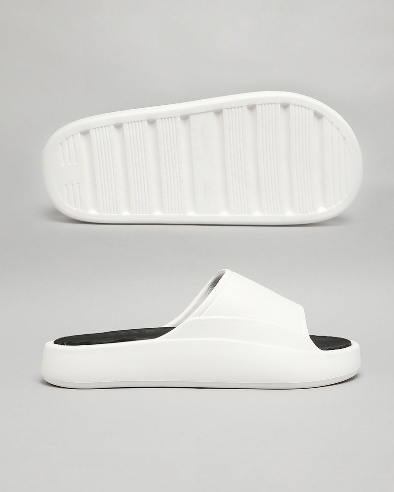 Black White Unisex Sliders