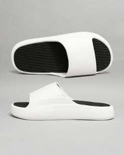 Black White Unisex Sliders